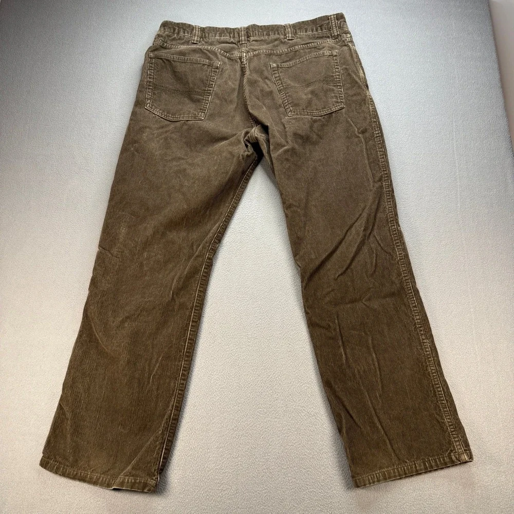 LL Bean Corduroy Pants Standard Fit 36x30 (FIT 36x29) Brown Straight Leg Cotton